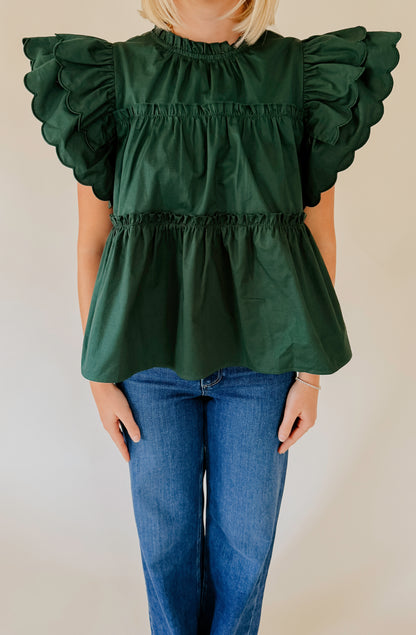 THE ADDISON RUFFLE BLOUSE