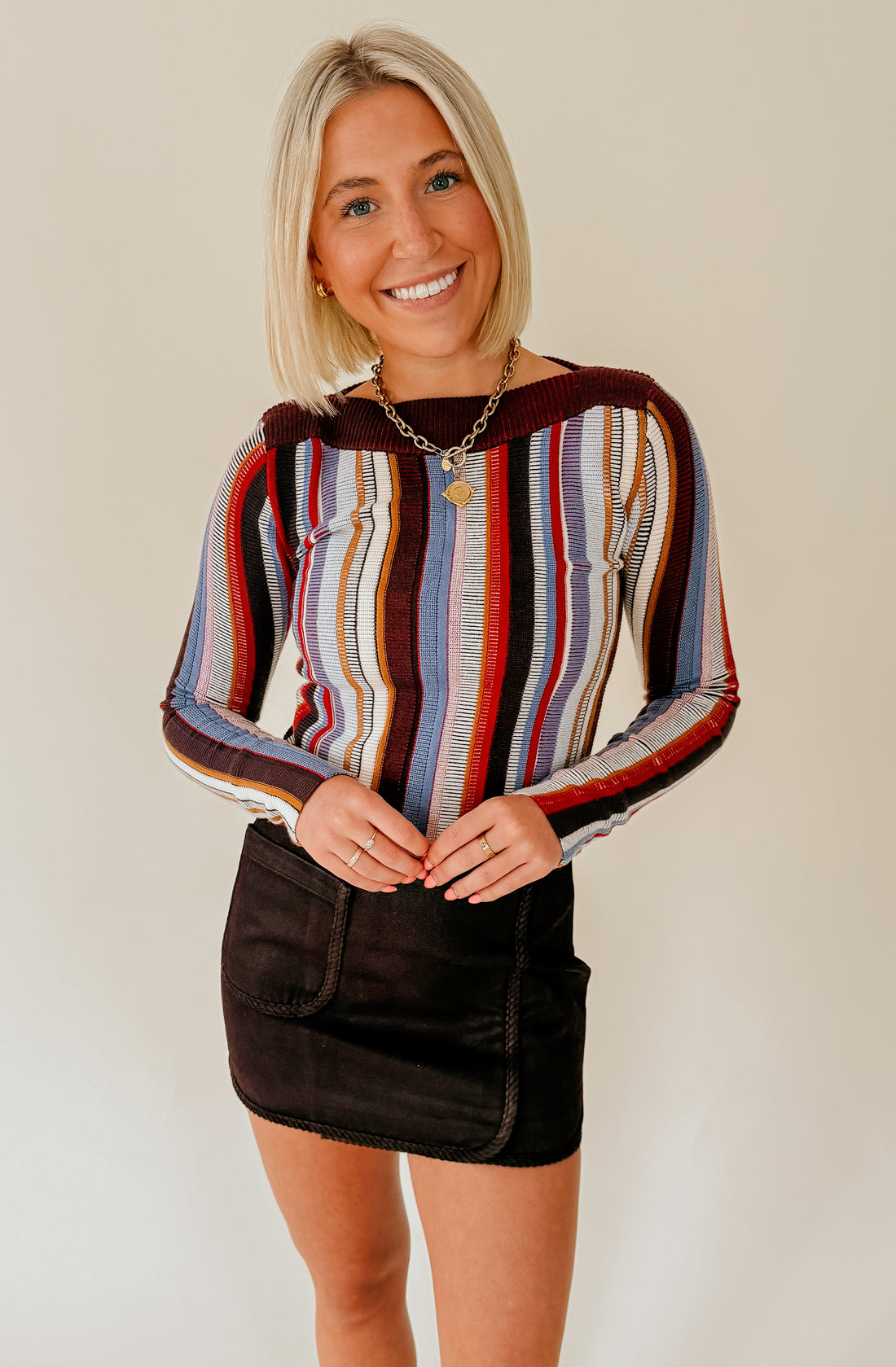 STEVE MADDEN SERRA SWEATER IN MULTI