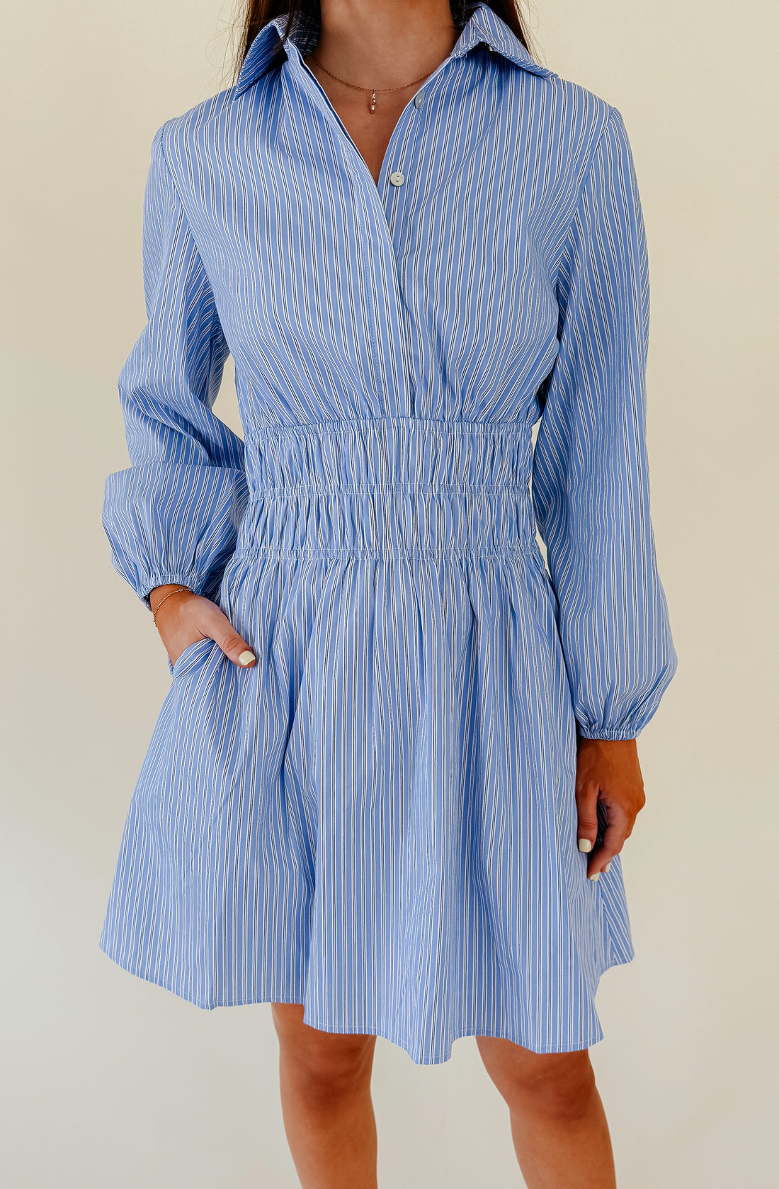 DAY READY STRIPED DRESS
