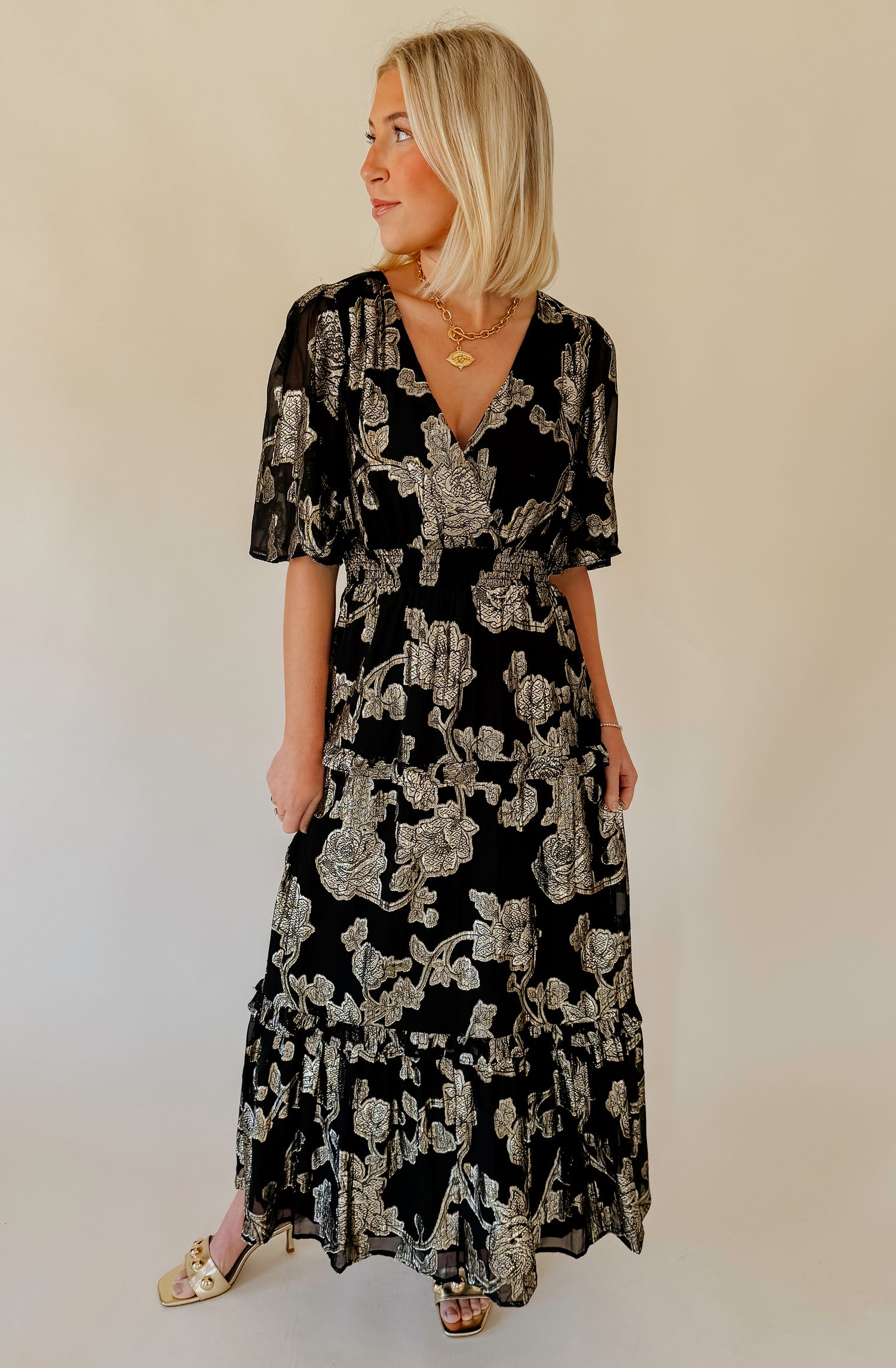 Z SUPPLY KIERA JACQUARD MAXI DRESS