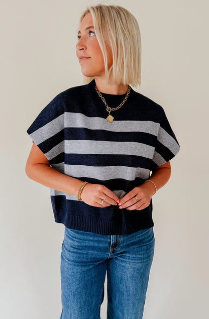 TELL ME LATER STRIPED SWEATER