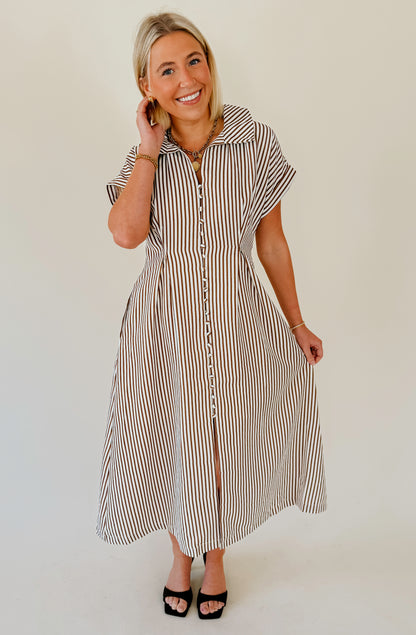 YOU NAME IT STRIPED MIDI