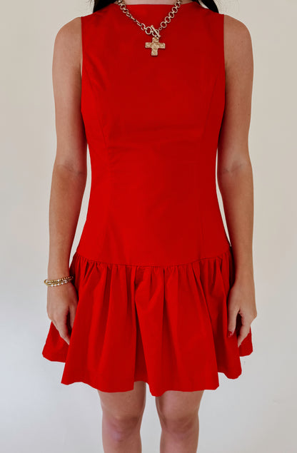 ON THE HILL DROP WAIST DRESS