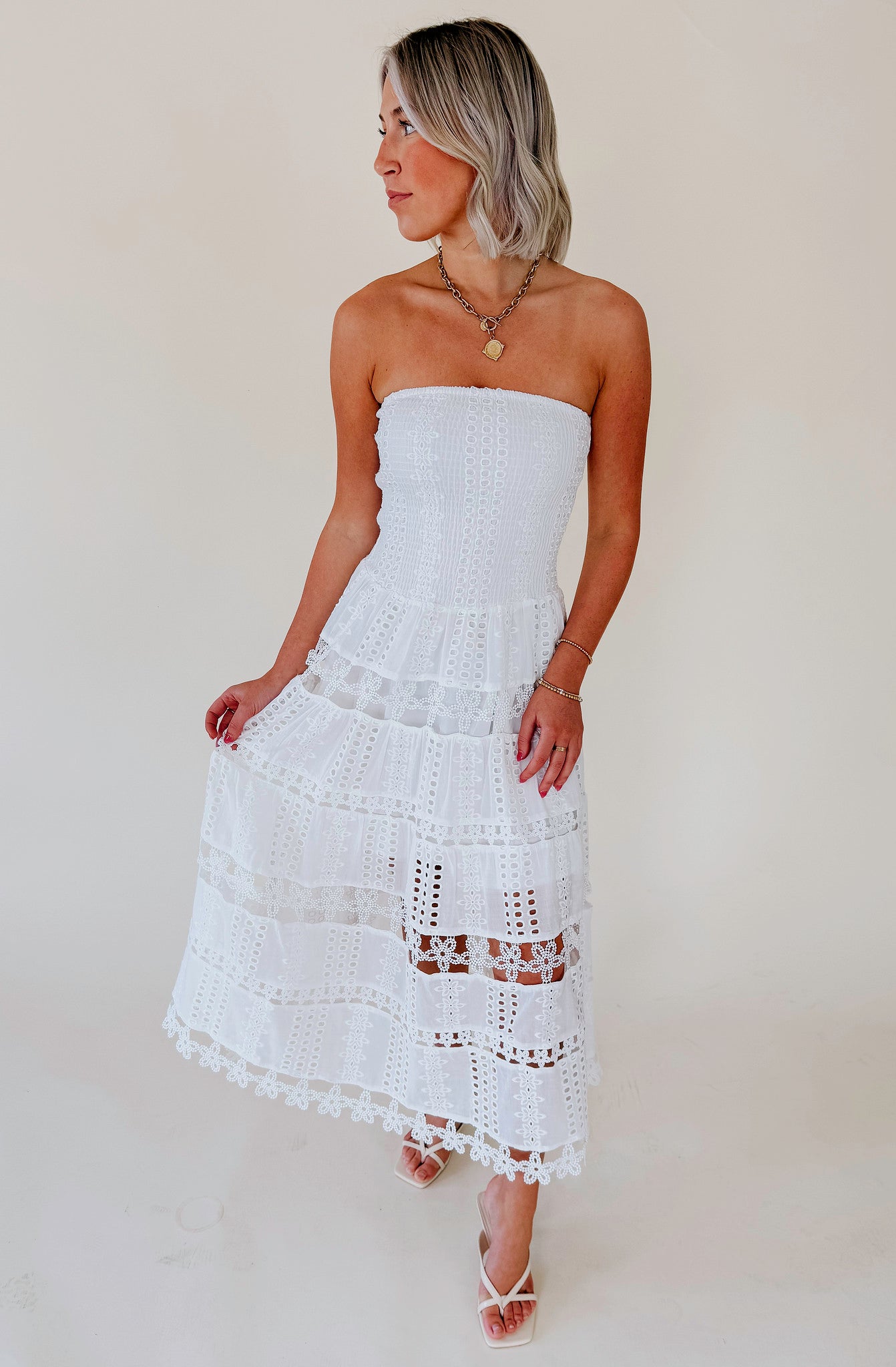 SO TUBULAR SMOCKED DRESS