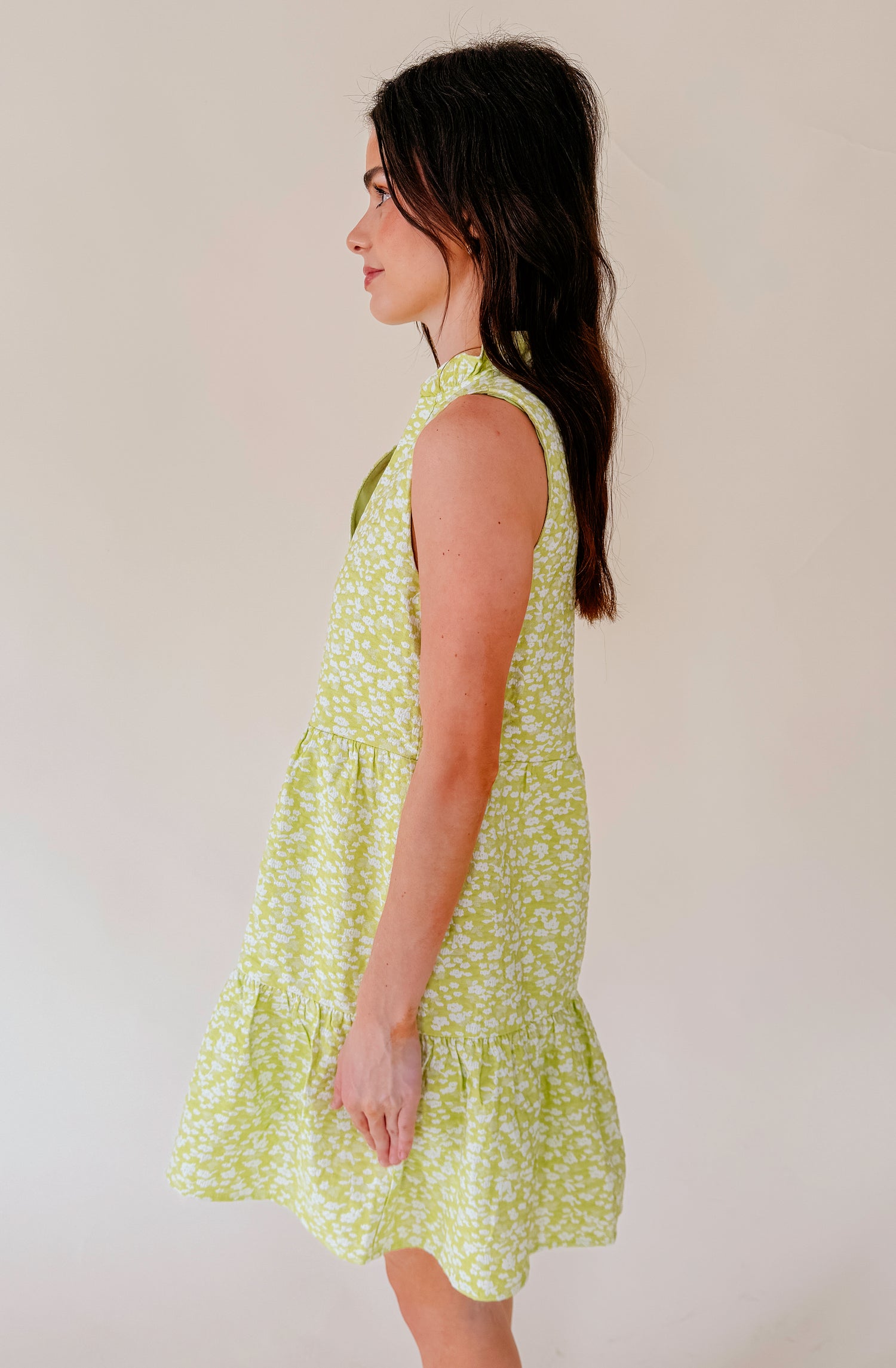 ON THE ROCKS TEXTURED DRESS