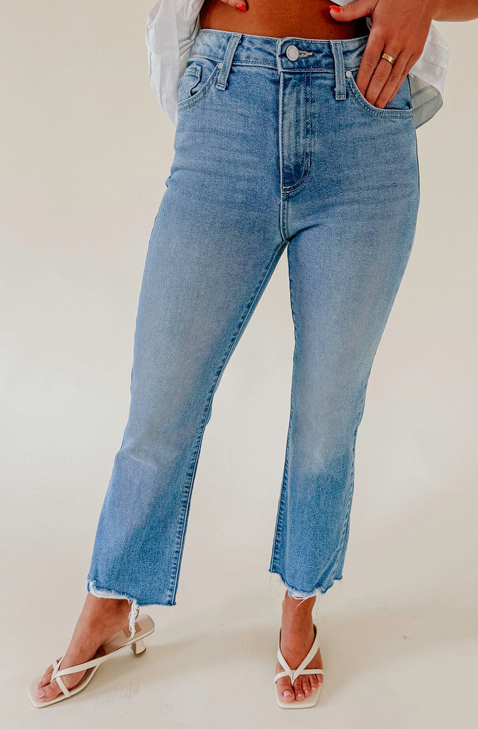 JUST BLACK VINTAGE CROPPED FLARE