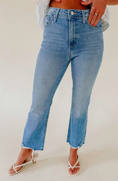 JUST BLACK VINTAGE CROPPED FLARE