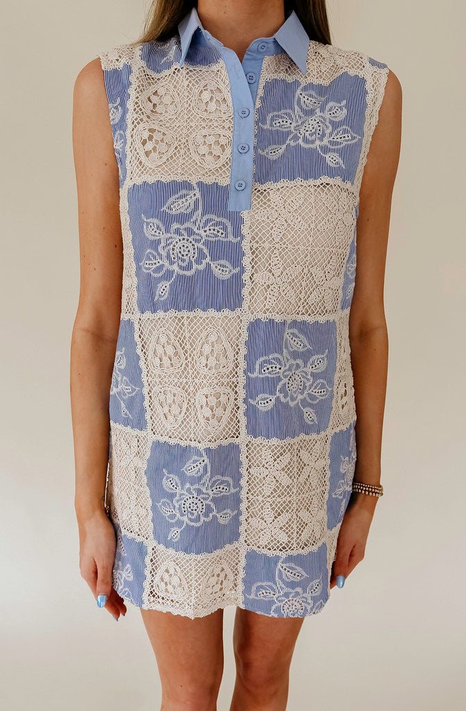 PATCHED TO PERFECTION PATCHWORK DRESS