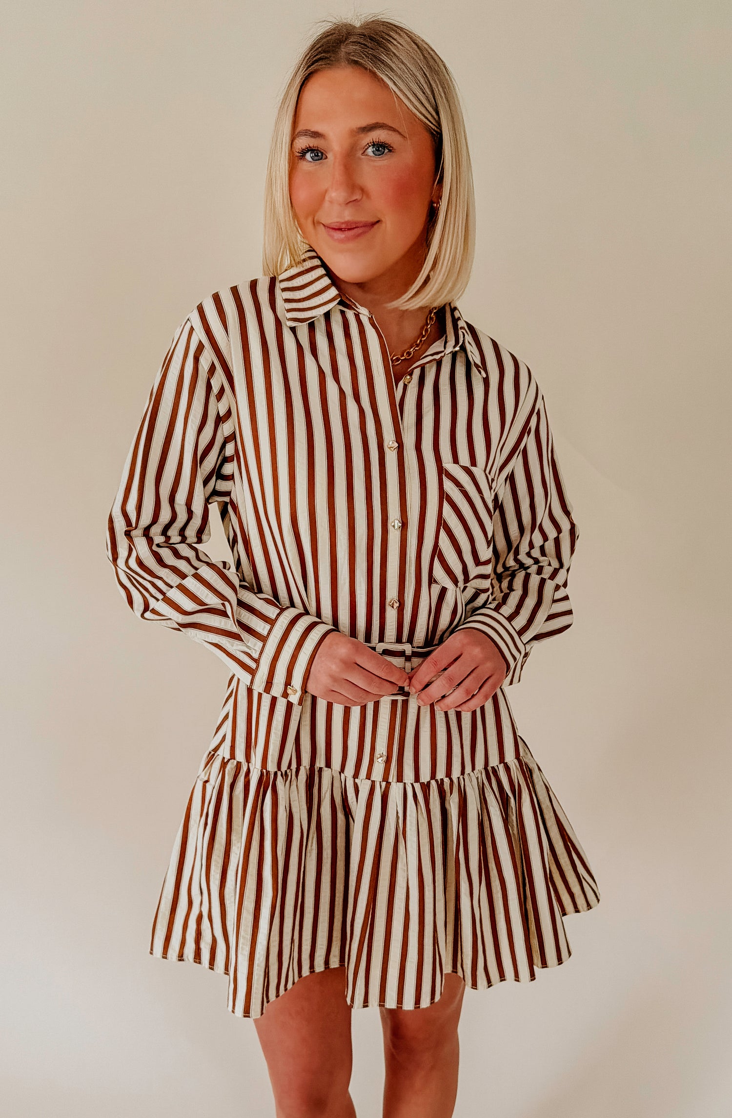 THE CHARLESTON STRIPED DRESS