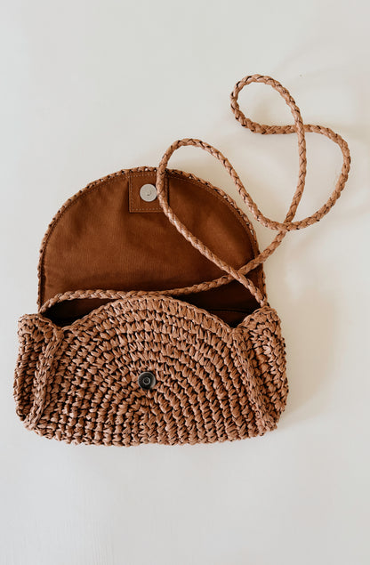 Z SUPPLY SAND DOLLAR MINI STRAW BAG