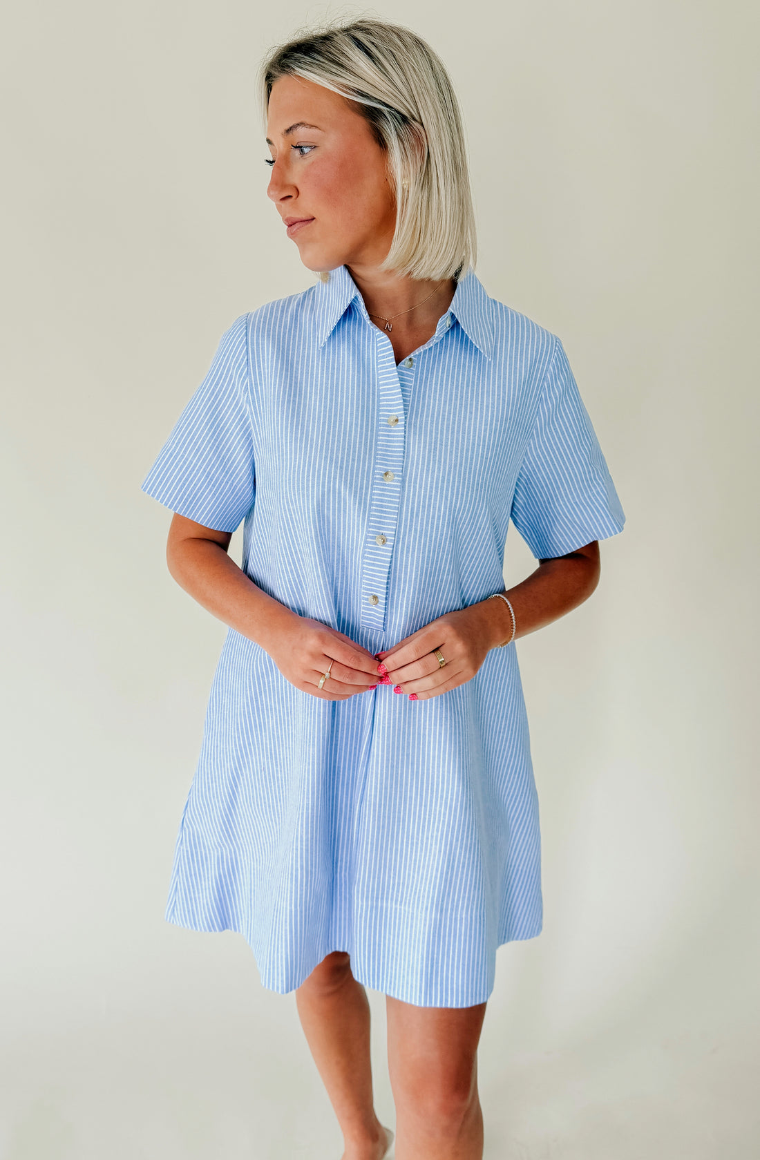 MALIBU STRIPED SHIFT DRESS