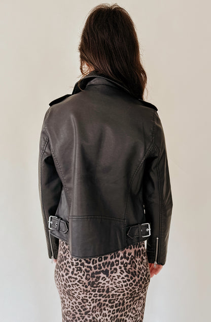 Z SUPPLY ALCHEMY FAUX LEATHER MOTO JACKET