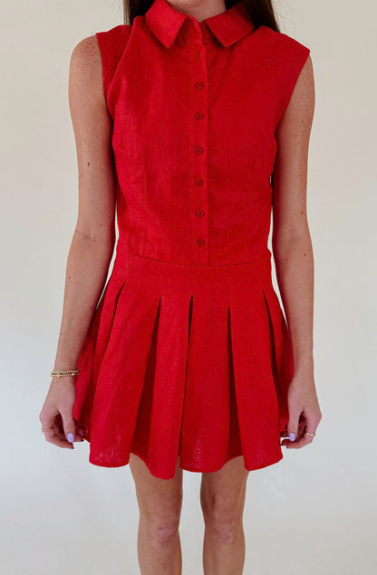 ON THE HILL PLEATED DRESS