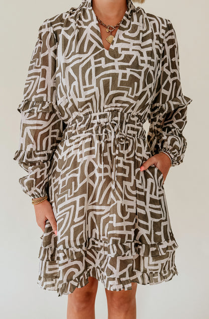 FELT RIGHT PRINTED DRESS