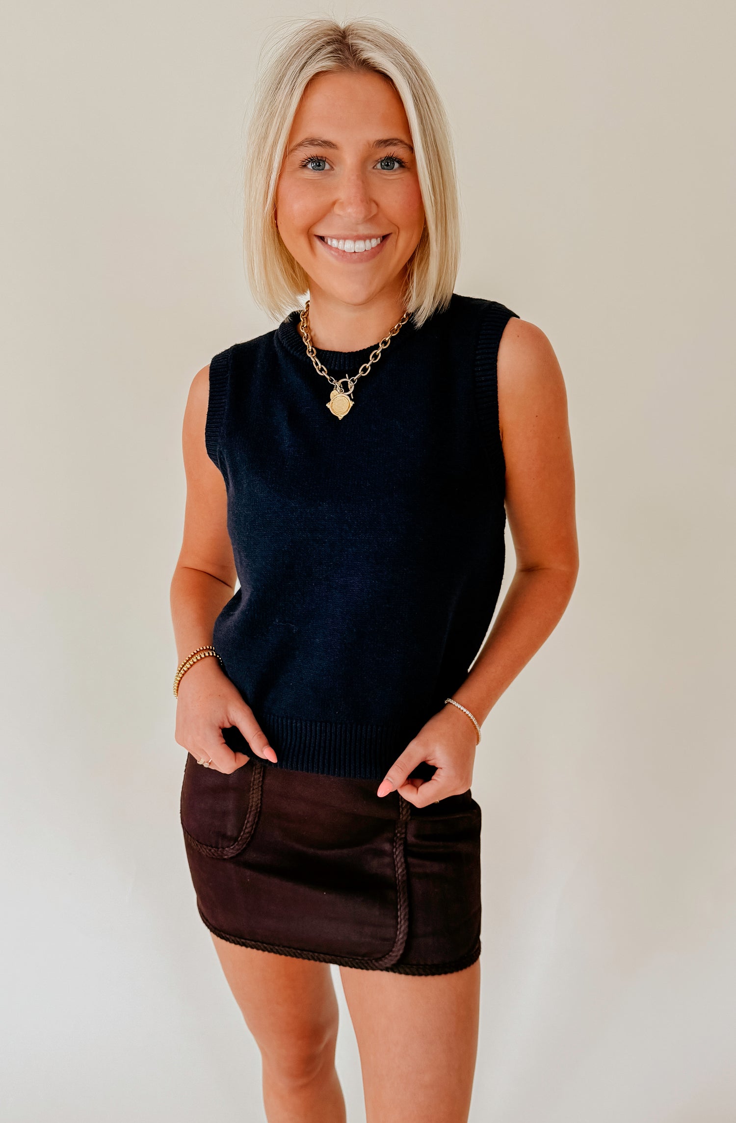 STEVE MADDEN JEANE SWEATER VEST