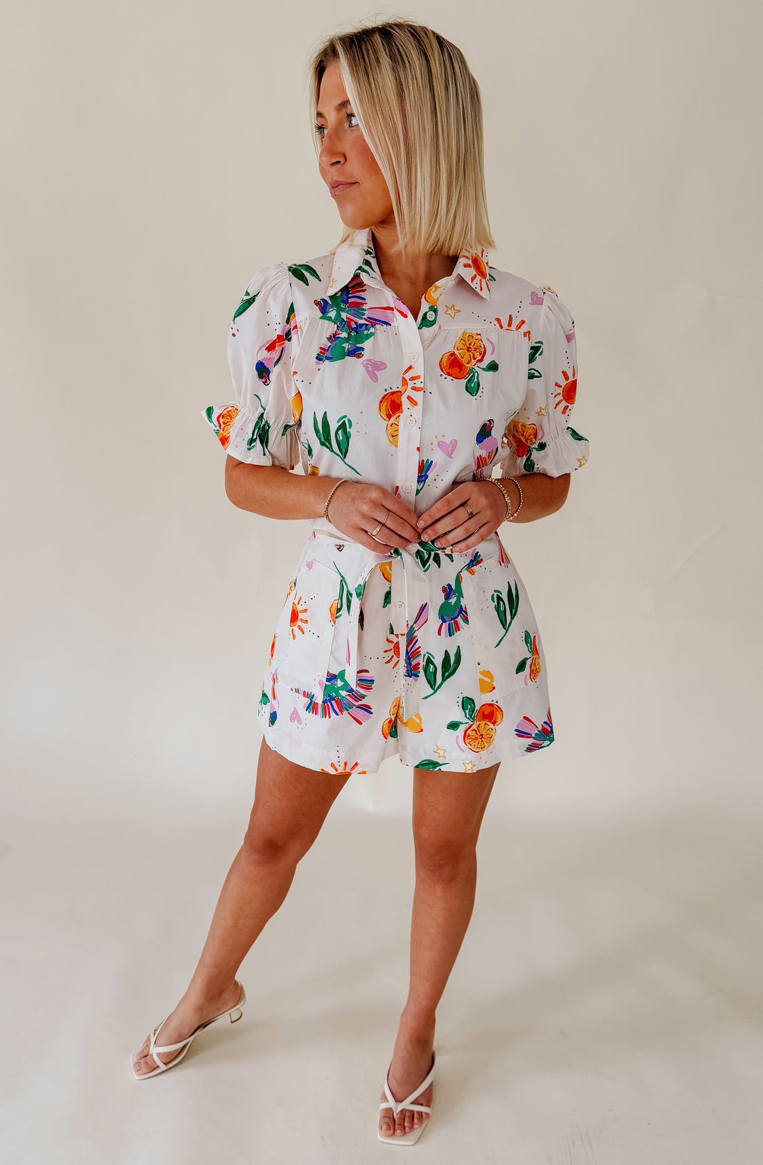 ONE OF A KIND PRINTED ROMPER