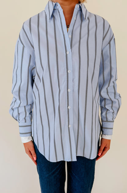 LINE AND DOT LEIA BUTTON UP