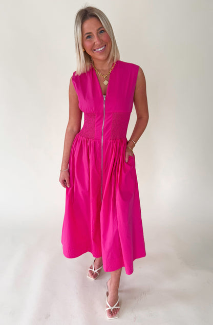 THE UPTOWN SMOCKED MIDI