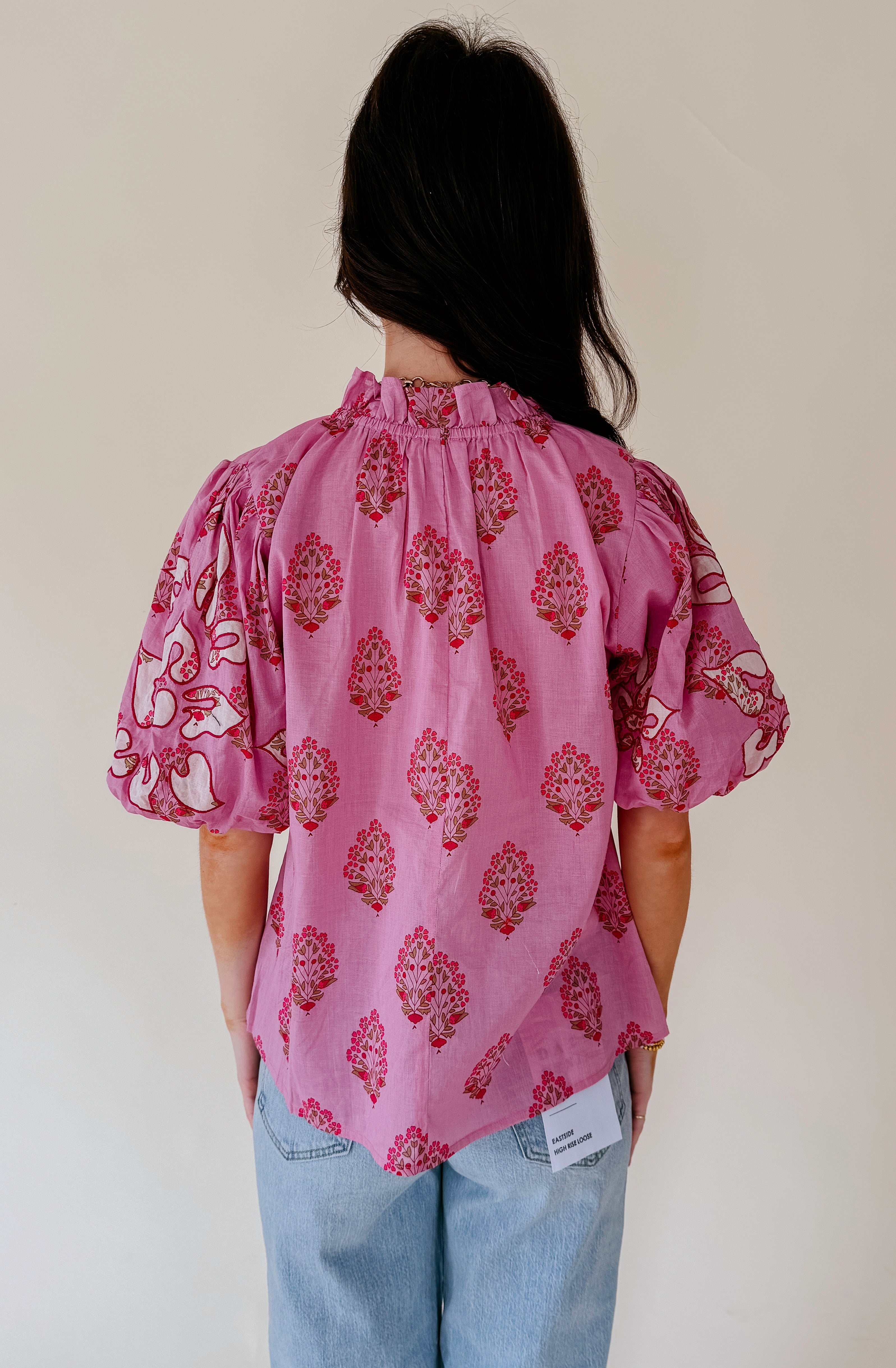 STAYCATION PRINTED BLOUSE