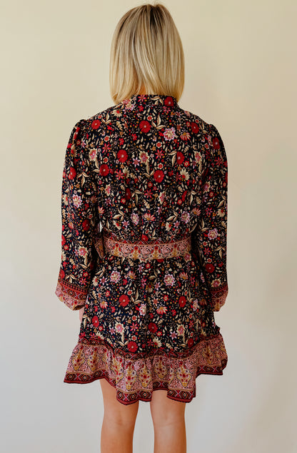 AMANDA BELTED DRESS