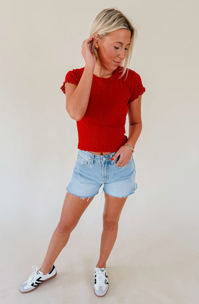 DAZE LILY CHERRY TEE