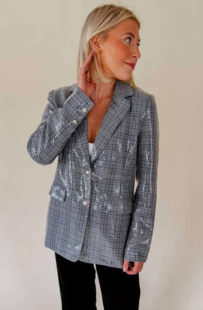 OUT AND ABOUT EMBELLISHED BLAZER