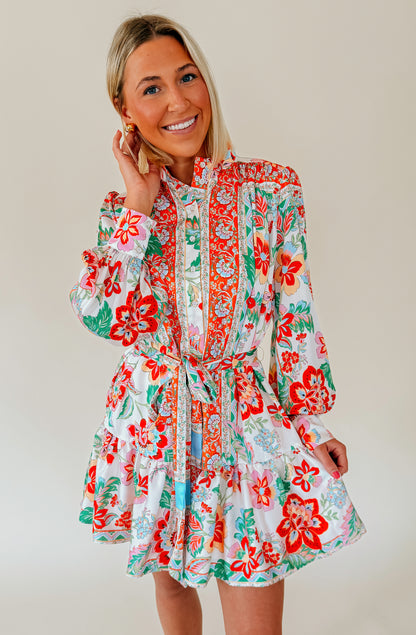HOT OFF THE PRESS BUTTONED DRESS