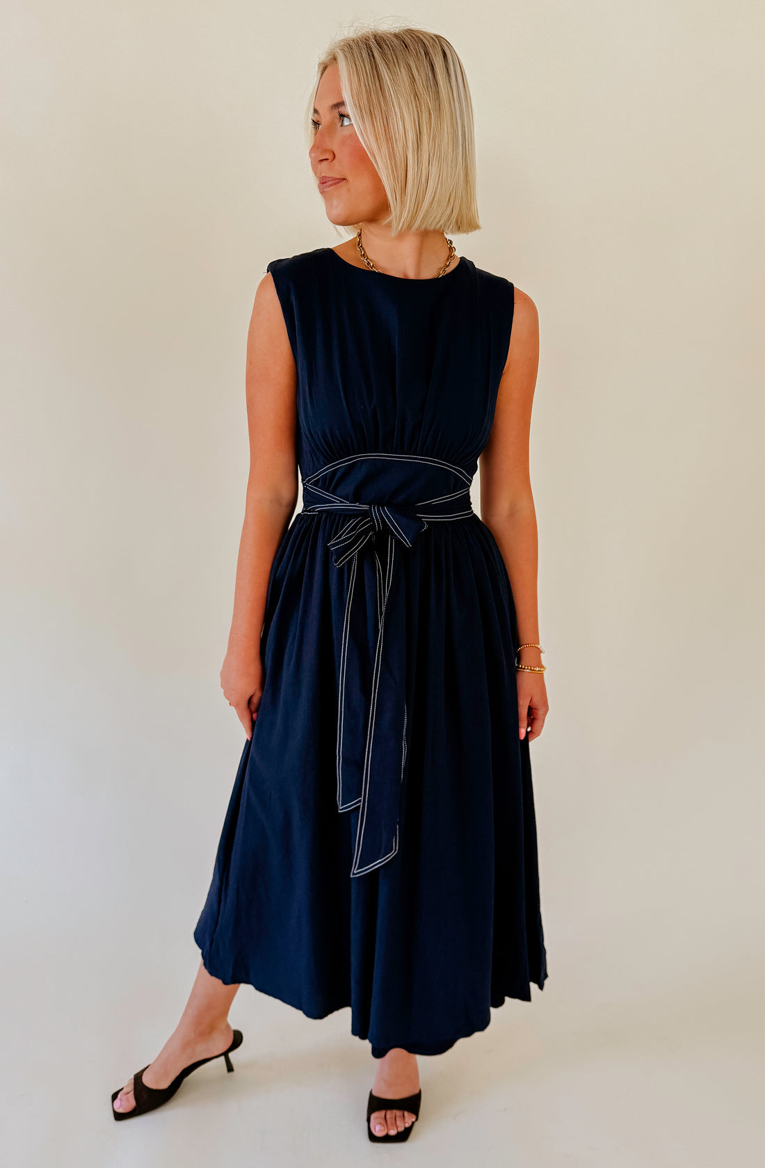 PERFECT STITCH MIDI DRESS