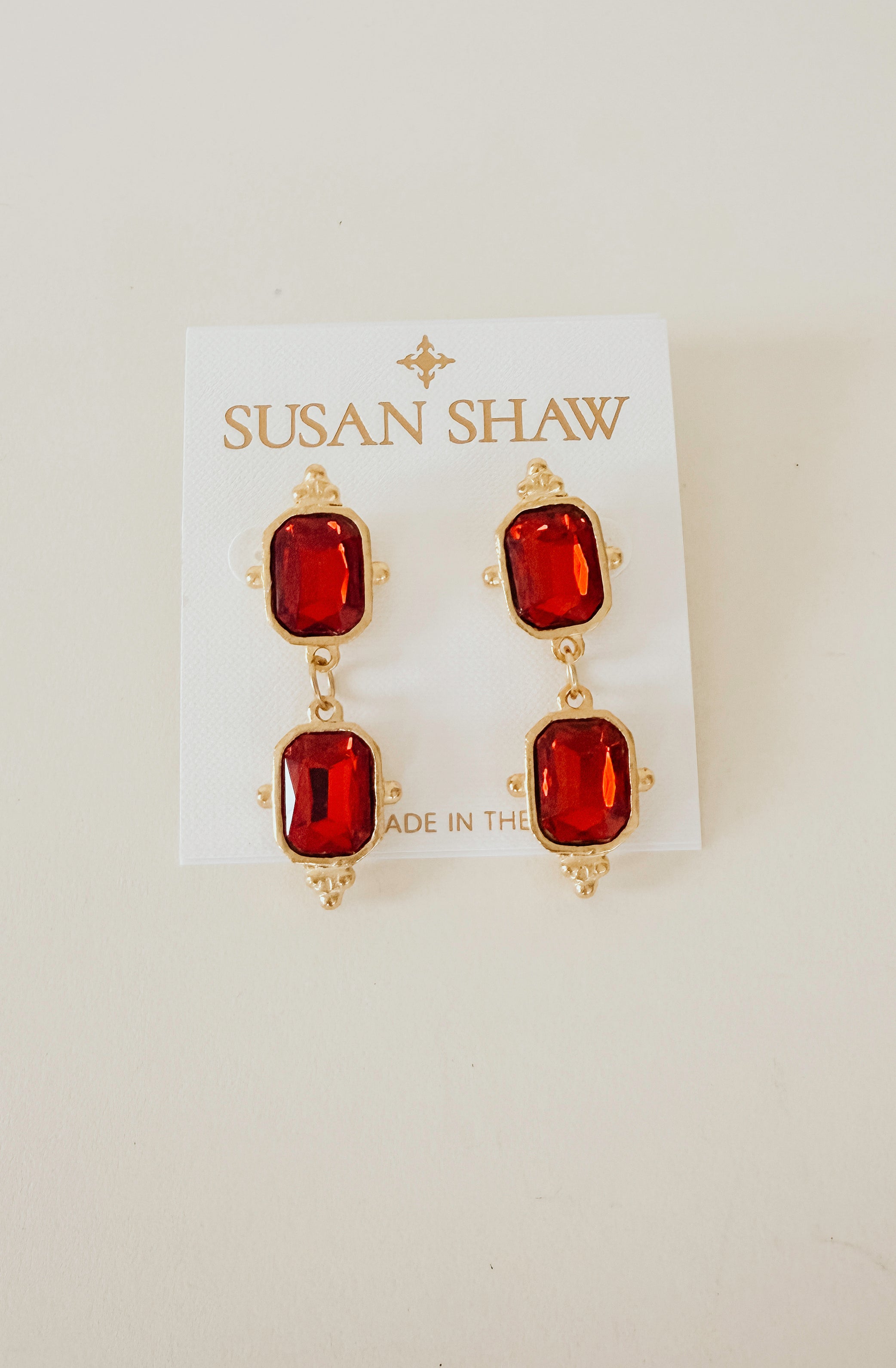SUSAN SHAW COLLINS HIGHBALL EARRINGS