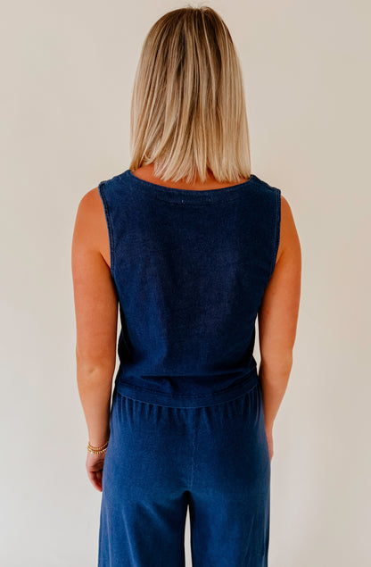 Z SUPPLY SOLACE JERSEY DENIM TOP