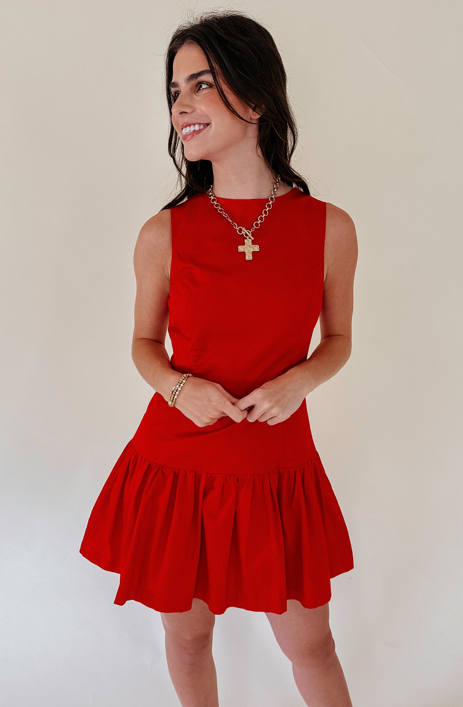 ON THE HILL DROP WAIST DRESS