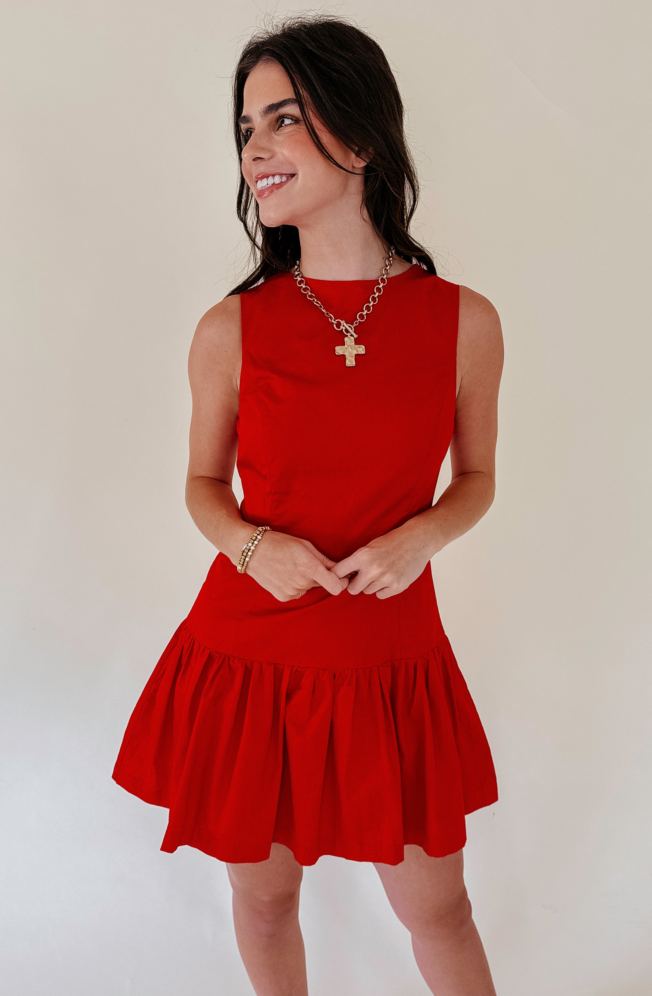 ON THE HILL DROP WAIST DRESS