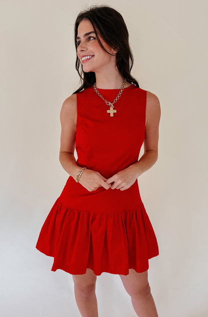 ON THE HILL DROP WAIST DRESS