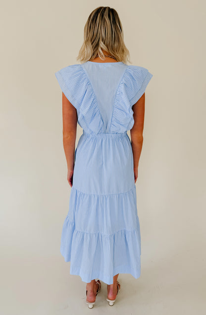 SANTA ROSA STRIPED MIDI DRESS
