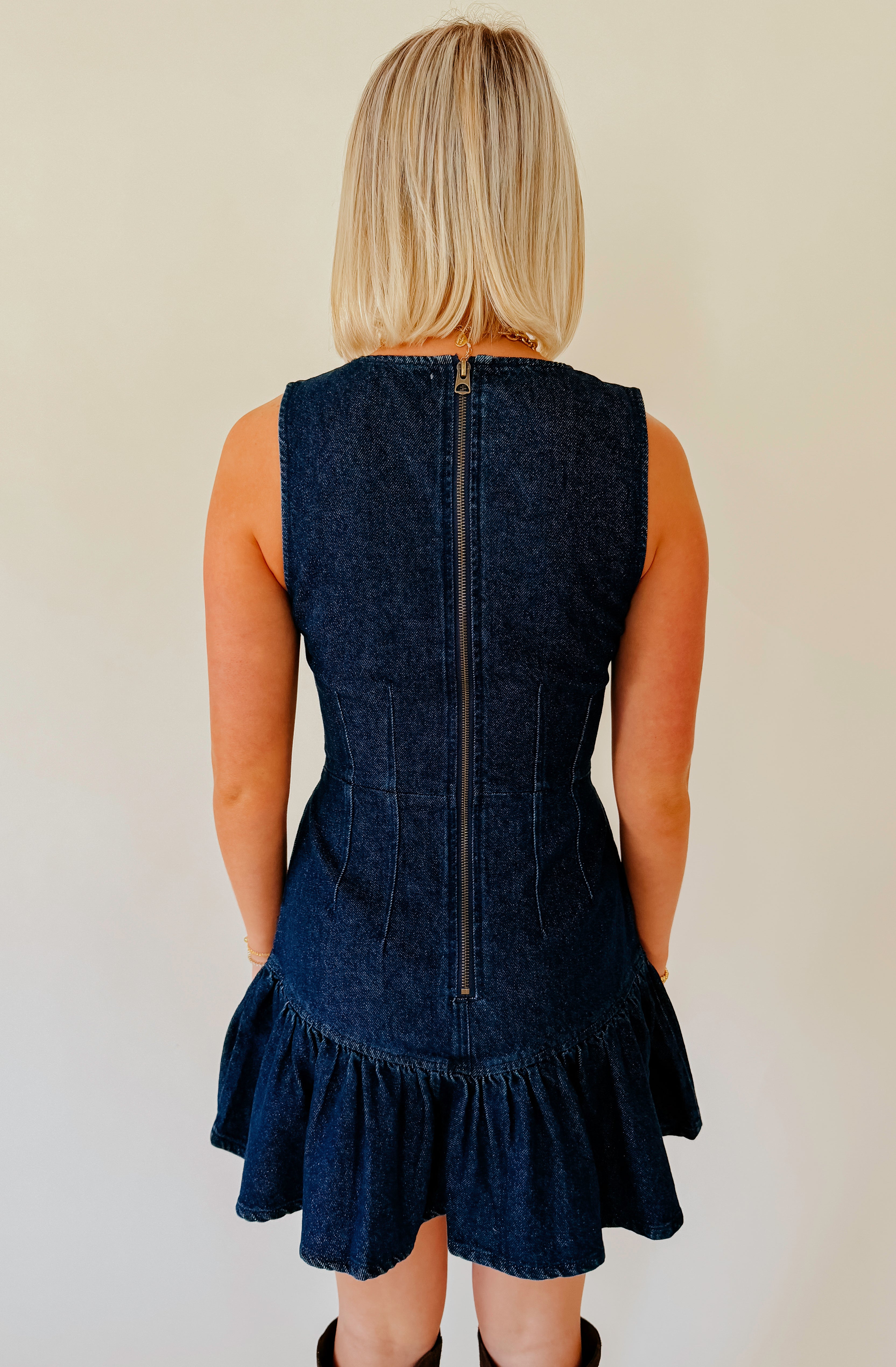 DAZE LAUREL DENIM DRESS