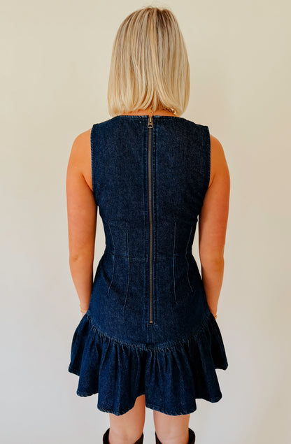 DAZE LAUREL DENIM DRESS