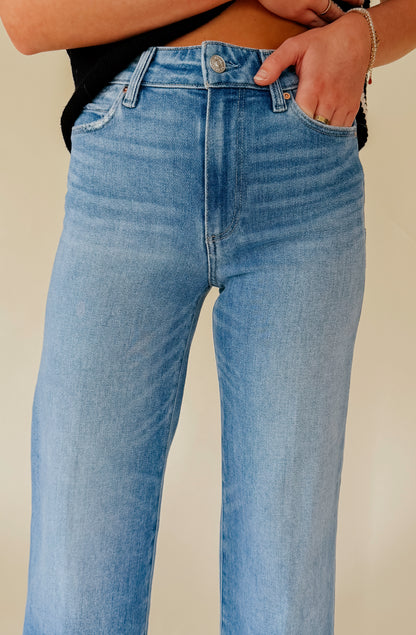 PAIGE ANESSA 31&quot; INCH RAW HEM DENIM