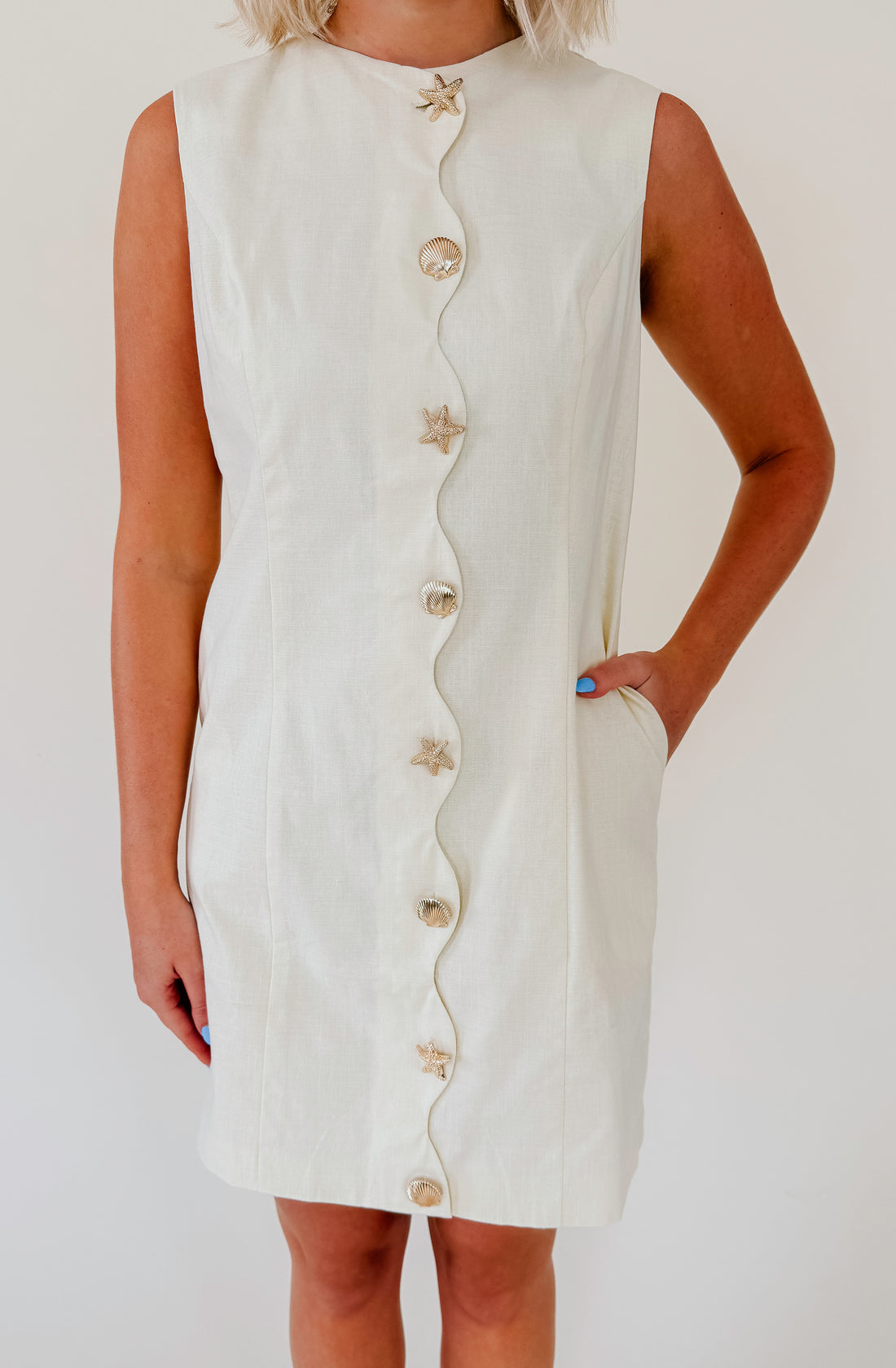 SHORE THING BUTTONED DRESS