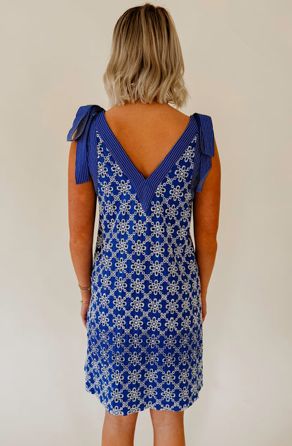 BLUE YOU AWAY SHIFT DRESS