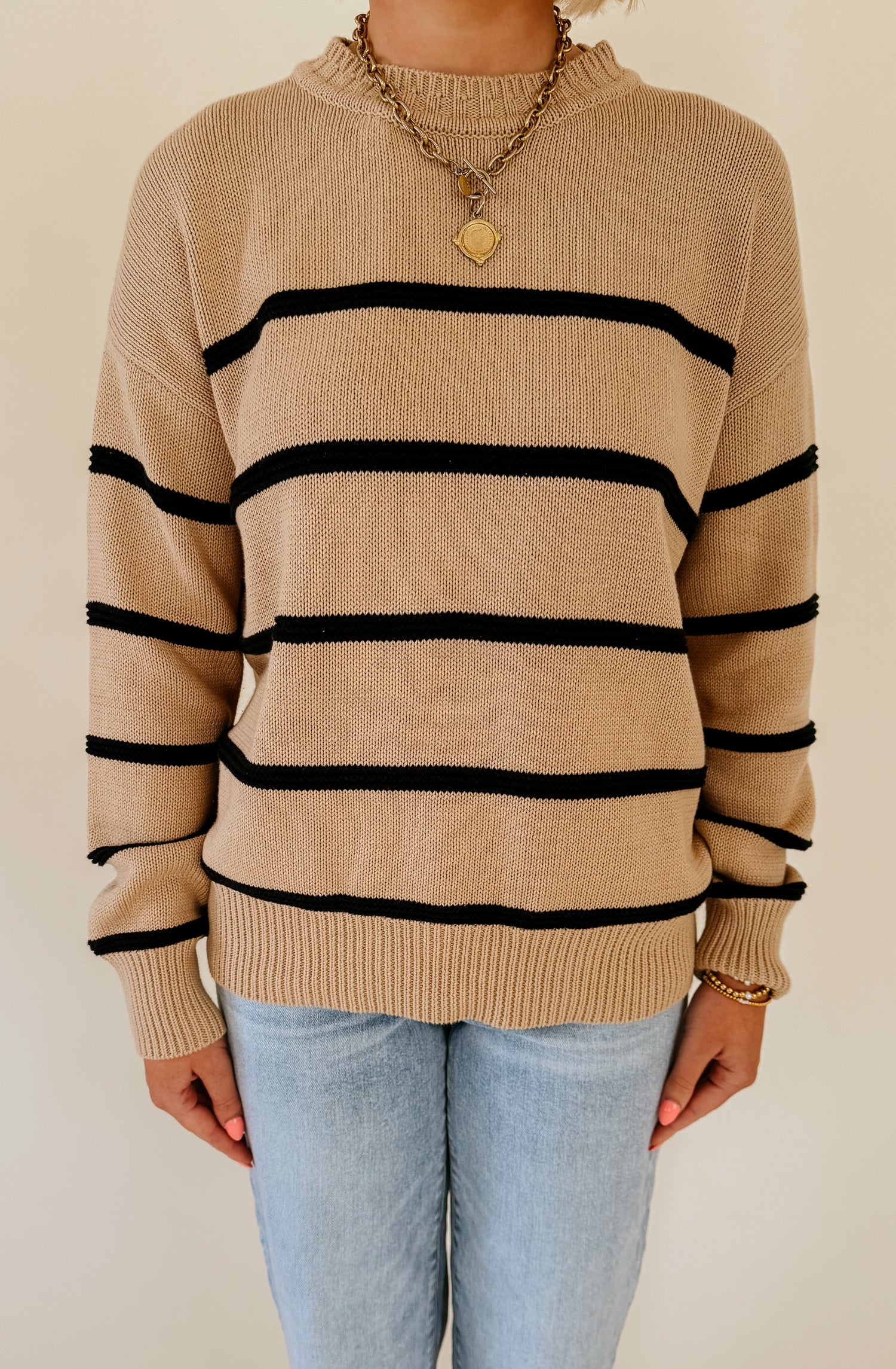 Z SUPPLY BOYFRIEND STRIPED SWEATER
