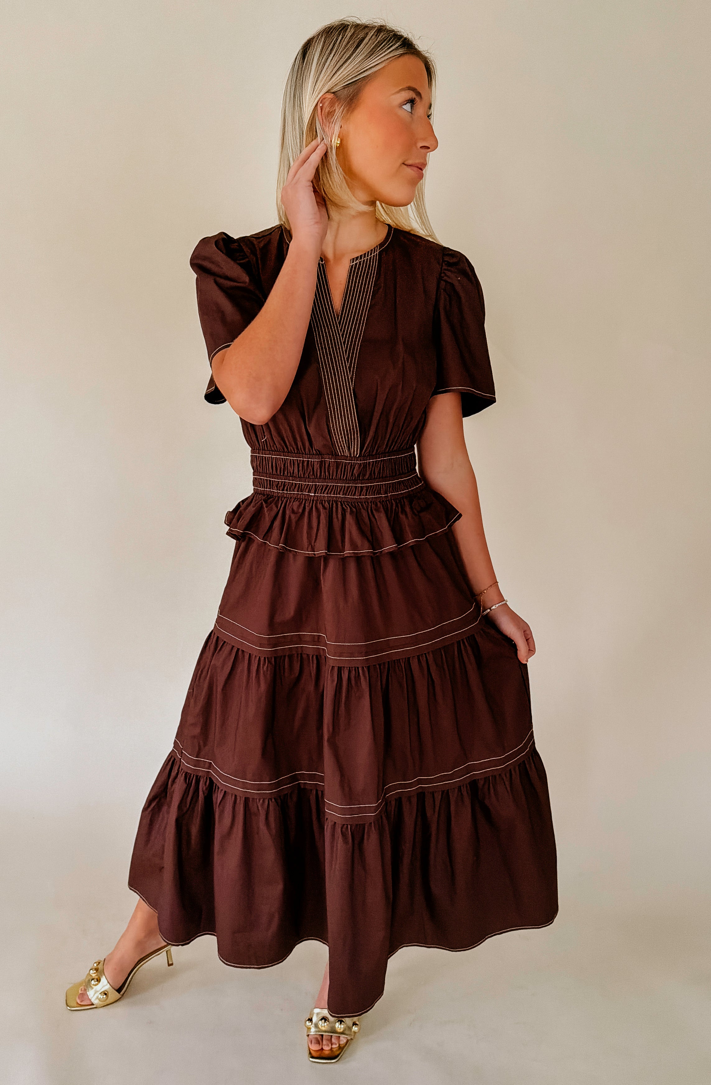 TAKE YOUR TIME MIDI DRESS