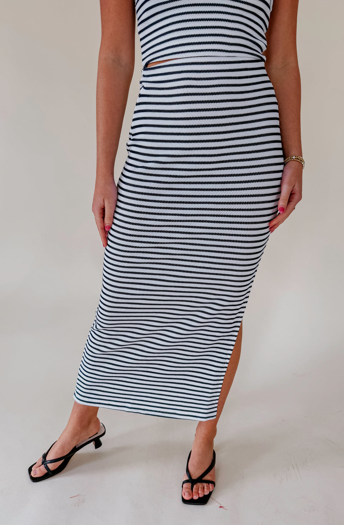 Z SUPPLY AINSLIE STRIPE MIDI SKIRT