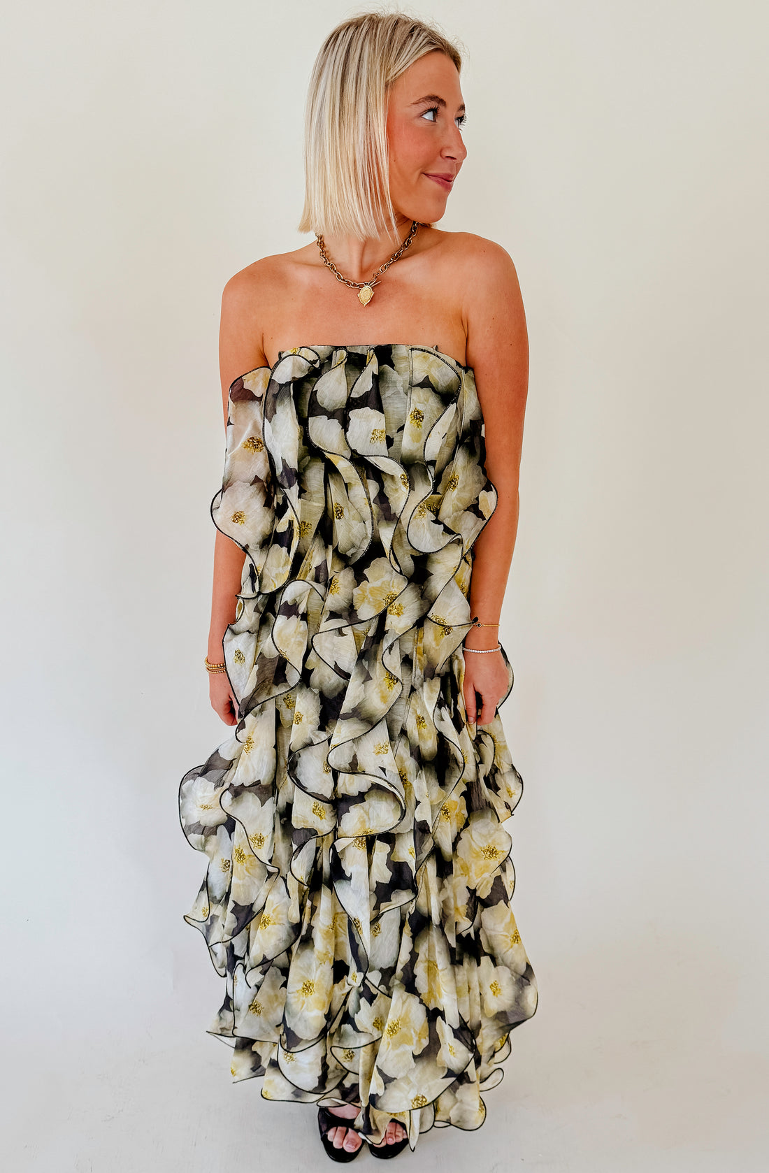 CIEBON IRINA RUFFLED DRESS