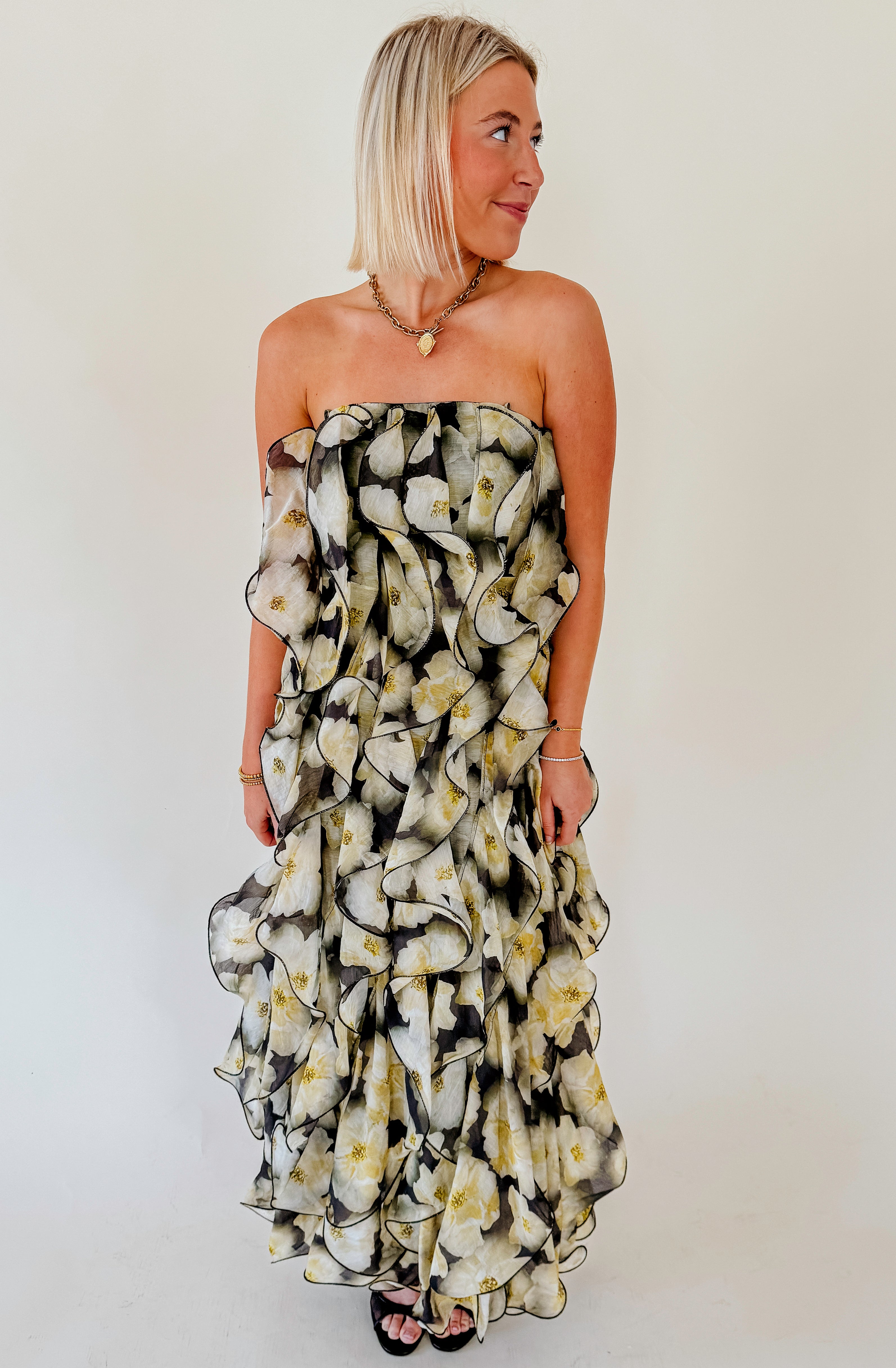 CIEBON IRINA RUFFLED DRESS