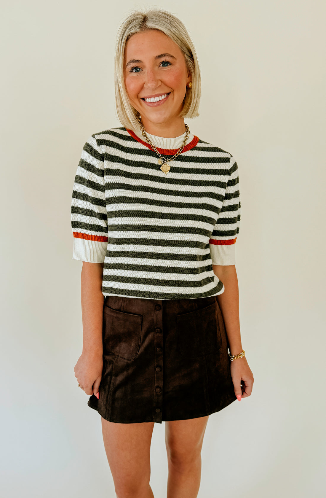 LONG STORY SHORT STRIPED SWEATER