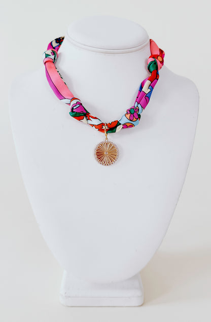 ZINNIA SCARF NECKLACE