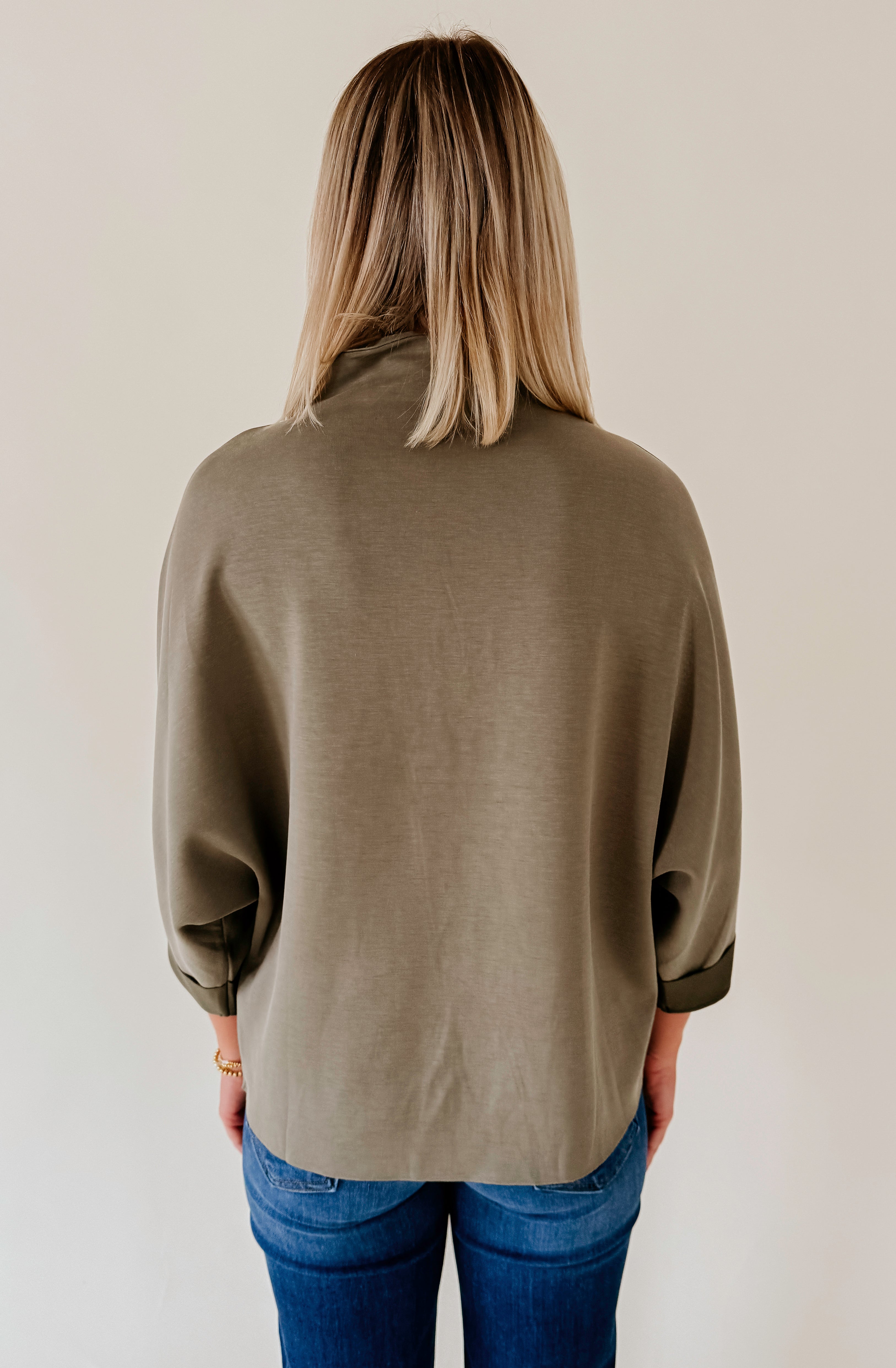 GOOD GOING MODAL BLEND 3/4 SLEEVE TOP