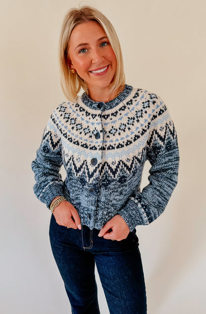 Z SUPPLY NORTH SEA FAIRISLE CARDIGAN