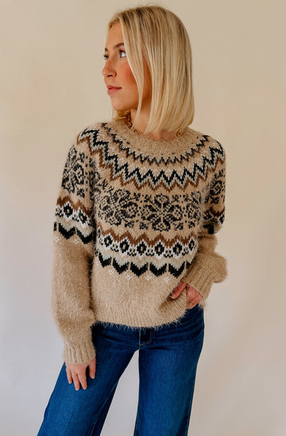 Z SUPPLY KENABY FAIR ISLE SWEATER