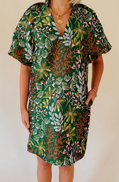 WINTERY MIX JACQUARD DRESS